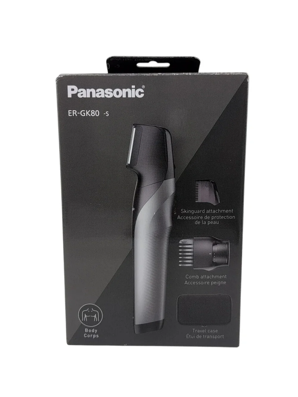 Panasonic ER-GK80-S Body Groomer Trimmer Wet Dry Rechargeable Silver Men